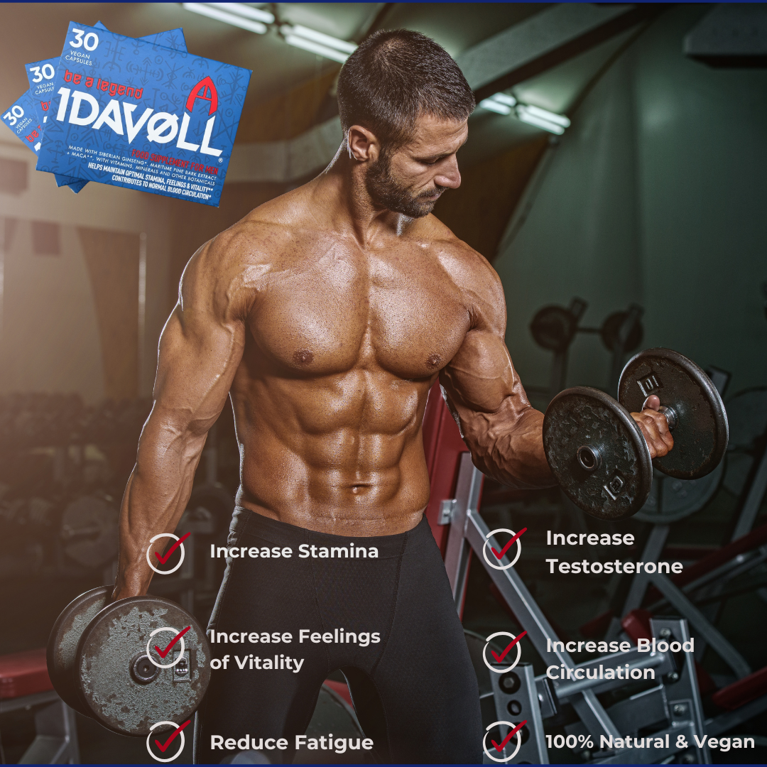 Idavøll® Testosterone & Stamina Booster (30 Cap)