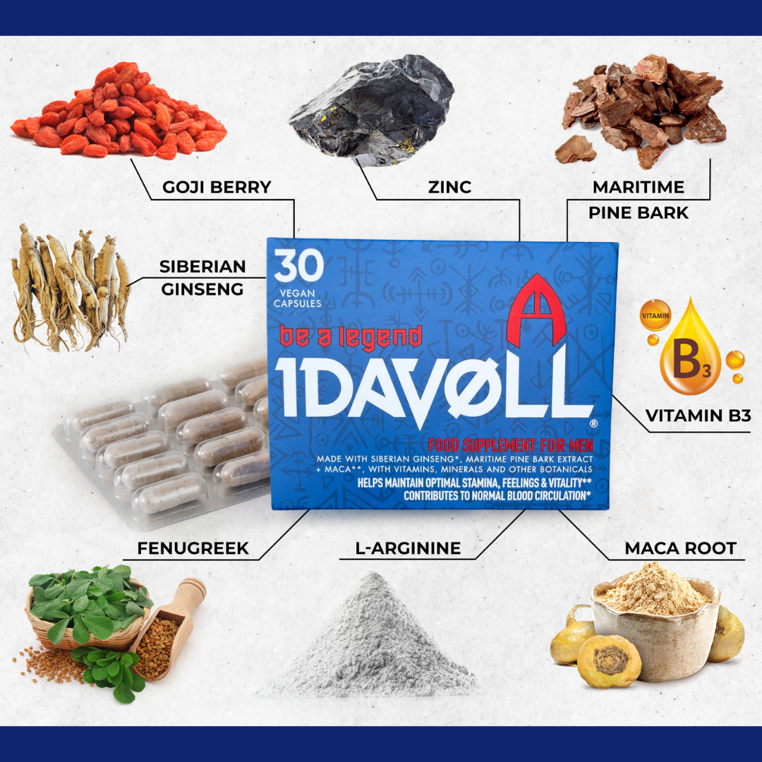 Idavøll® Testosterone & Stamina Booster (30 Cap)
